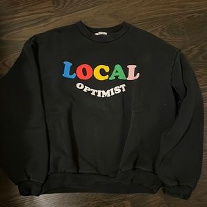 Local optimist black madhappy crewneck size medium